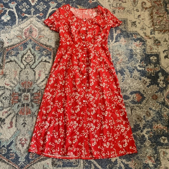 SHEIN Dresses & Skirts - SHEIN Floral Button-Up Maxi Dress